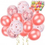 36-Pieces-12inch-Rose-Gold-Confetti-Balloon